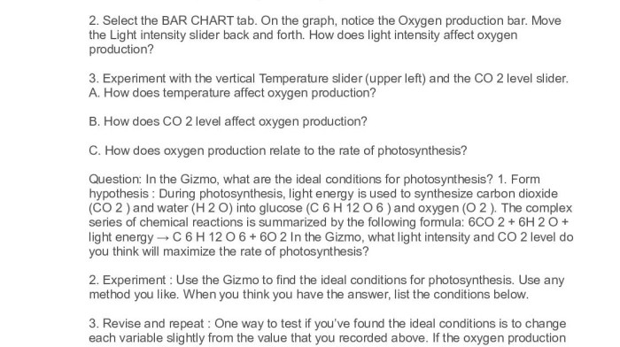 Gizmo answer key photosynthesis lab