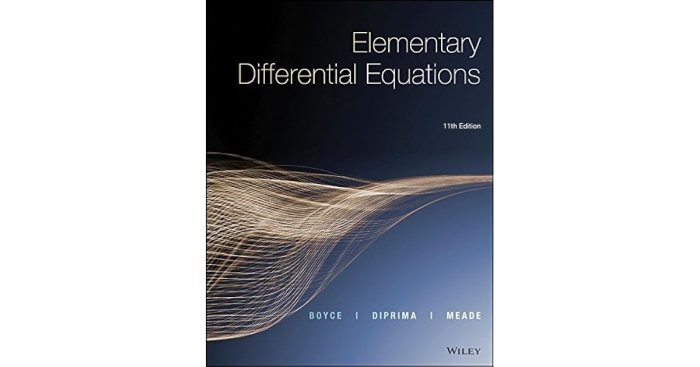 Elementary differential equations 11th edition