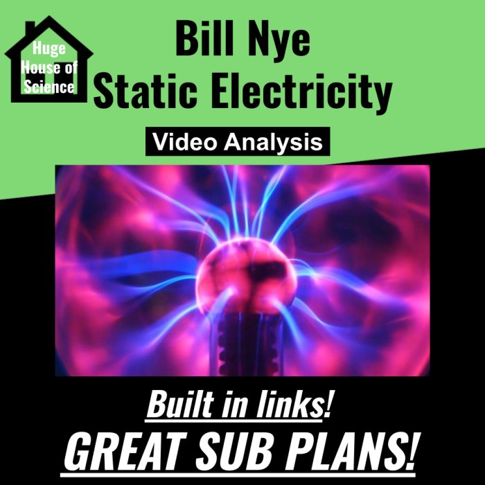 Bill nye's static electricity video worksheet