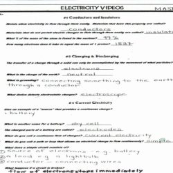 Bill nye's static electricity video worksheet